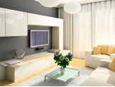 25 композиций белой мебели для гостиной
